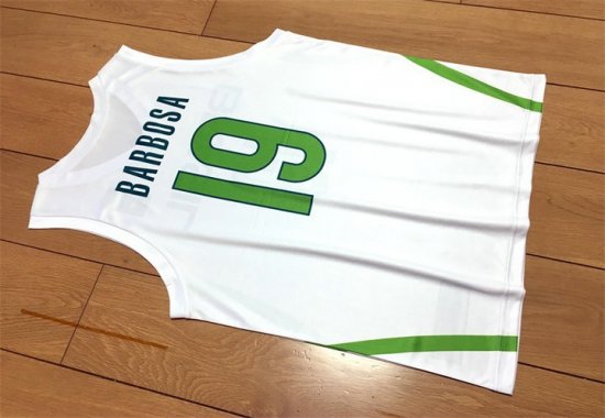 19 Barbosa Brazil Team 2016 FIBA Basketball World Cup Jersey White